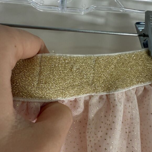 Kate Spade Skirt Baby Size 24m Pink Gold Polka Dot Elastic Waist Pull On - Picture 8 of 8